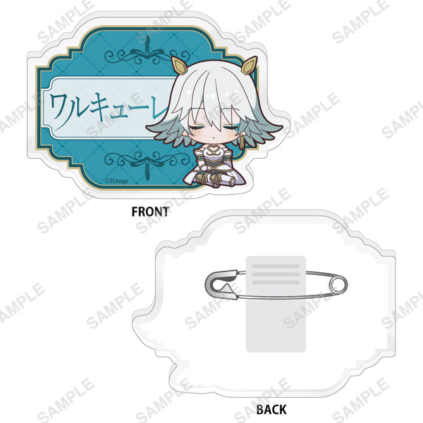 『takt op. 運命は真紅き旋律の街を』おやすみシリーズ お名前バッジ(ワルキューレ)